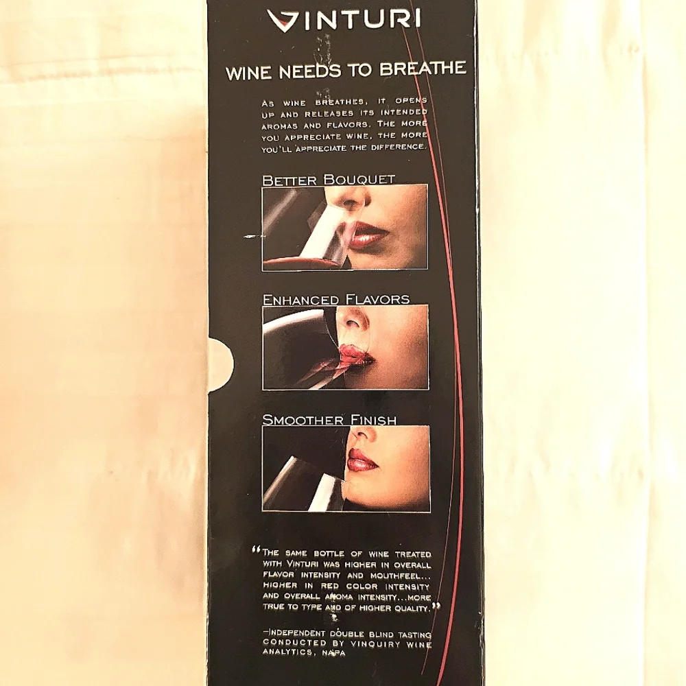 Vinturi Essential Wine Aerator for Enhanced Flavors with Smoother Finish